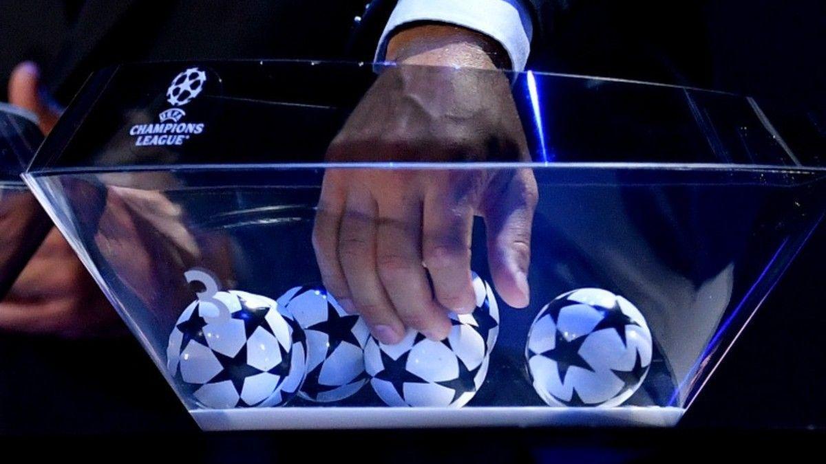 Boule du tirage au sort de la Ligue des champions.